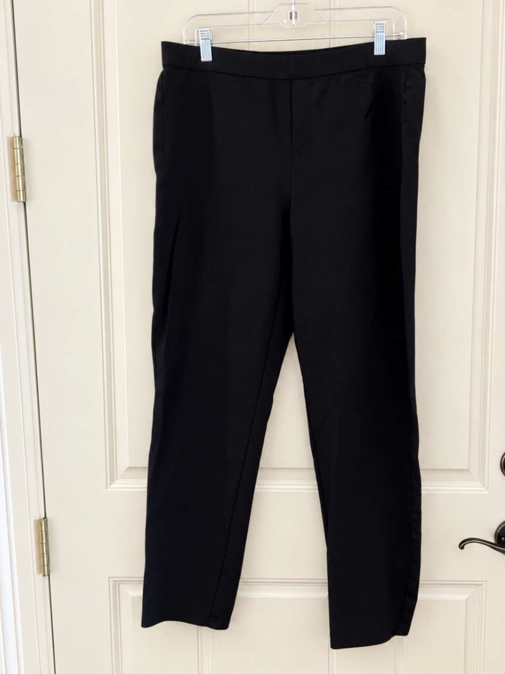 J. Jill Black Ponte Slim-Leg Tailored Pants
